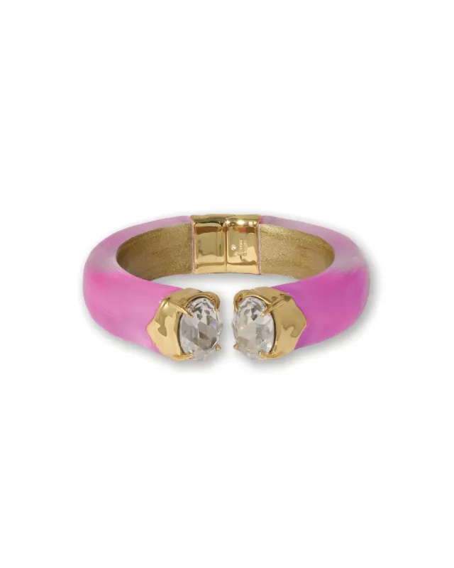 Bonbon Crystal Lucite Hinge Bracelet sold by Blue Ruby