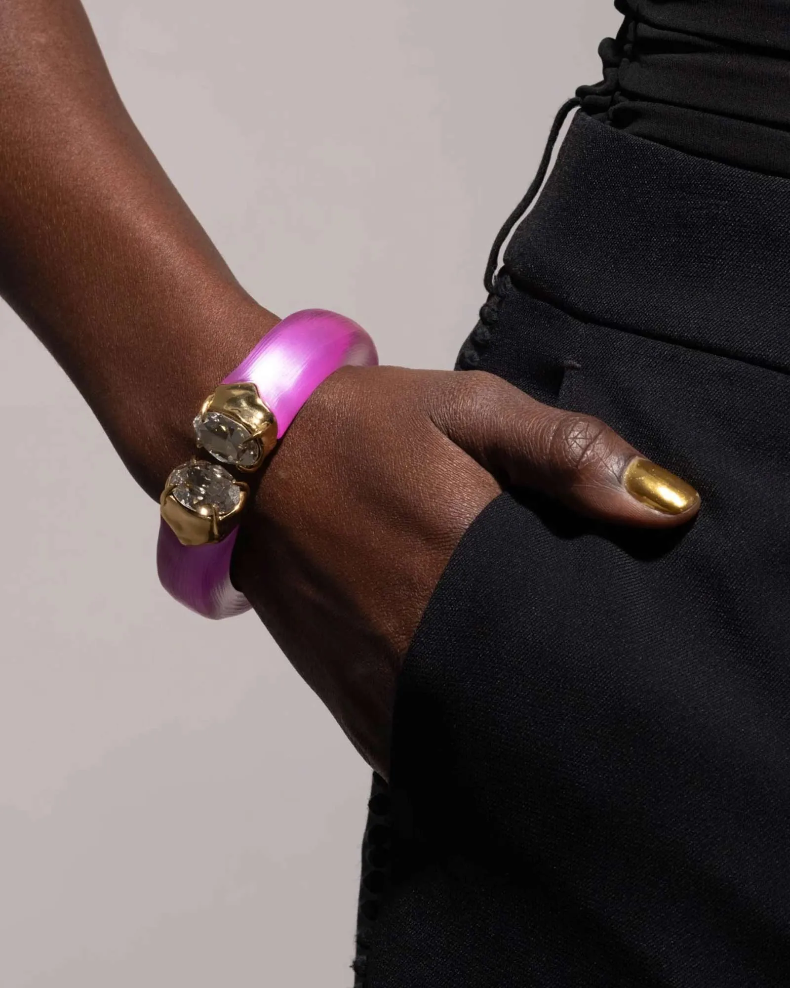 Bonbon Crystal Lucite Hinge Bracelet sold by Blue Ruby product image thumbnail 2