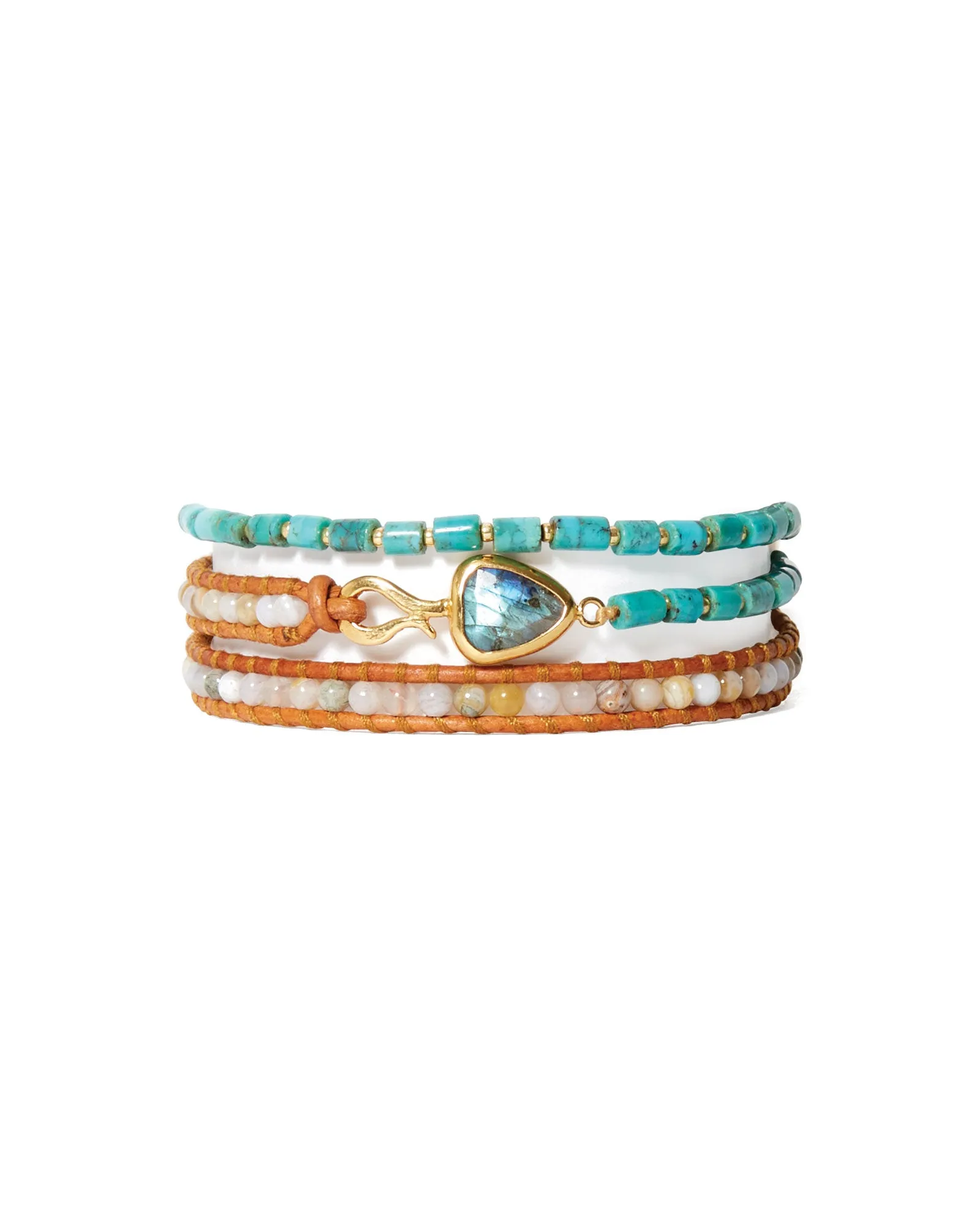 Rahel Triple Wrap Bracelet sold by Blue Ruby