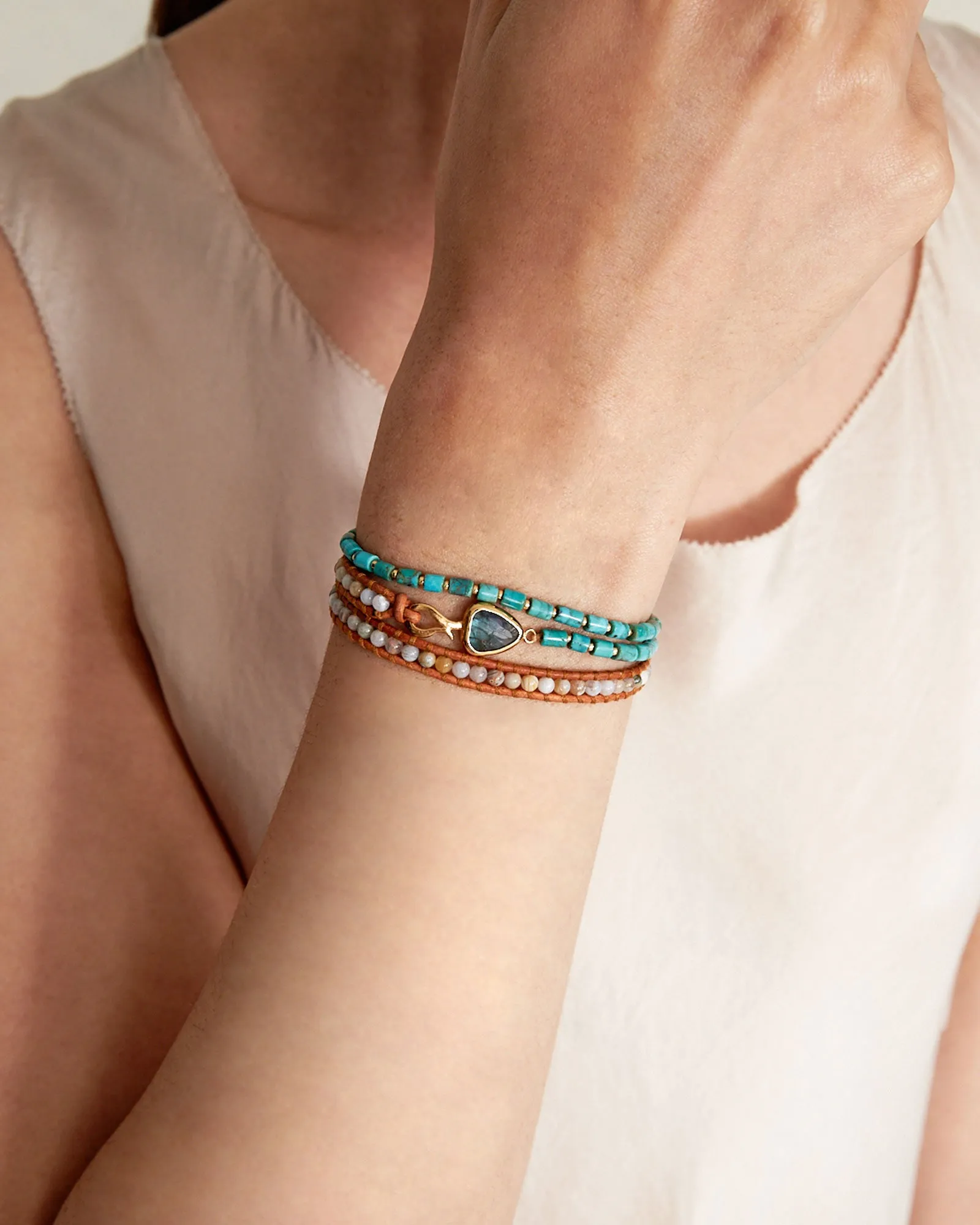 Rahel Triple Wrap Bracelet sold by Blue Ruby product image thumbnail 2