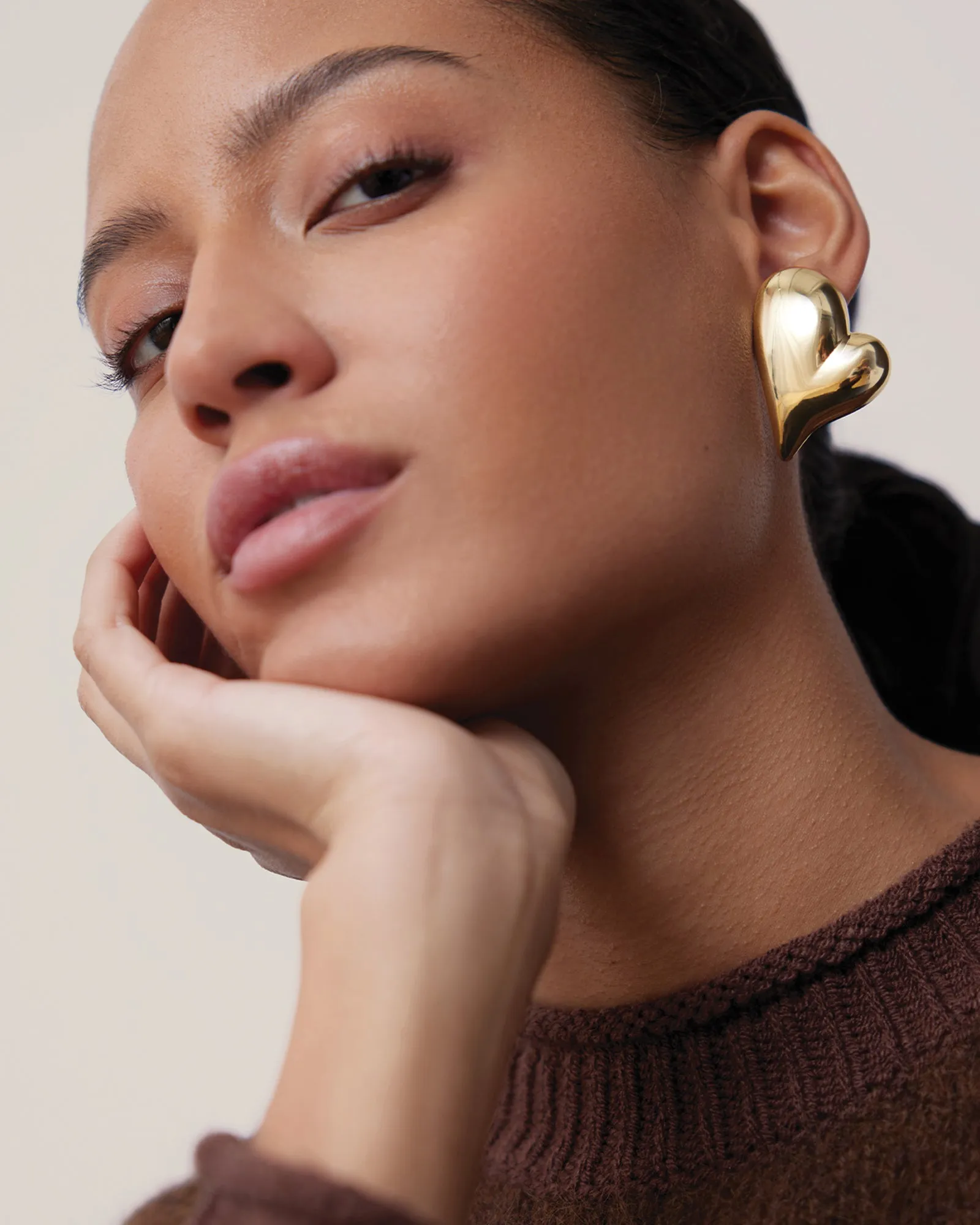 Mega Art Heart Symmetrical Button Earrings sold by Blue Ruby product image thumbnail 2