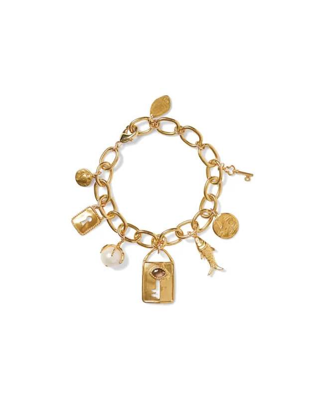 Lock and Key Charm Bracelet made by Chan Luu