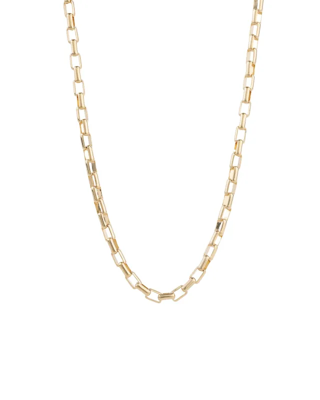 Rectangle Link Chain Necklace made by Blue Ruby