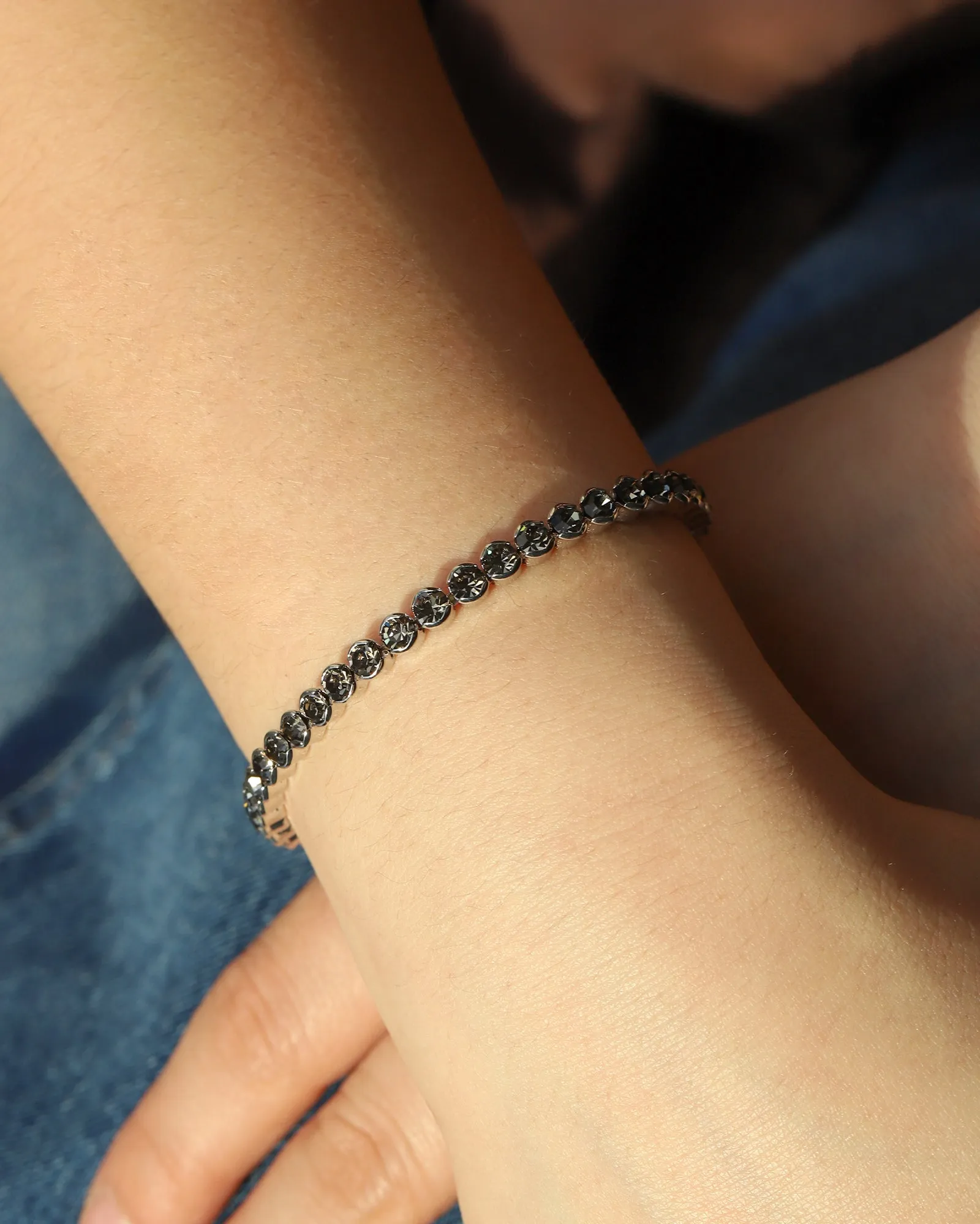 1 Row 4mm Crystal Stretch Bracelet sold by Blue Ruby product image thumbnail 2