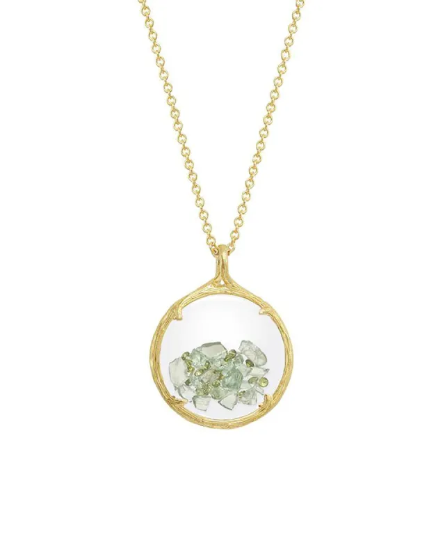 Birthstone Shaker Necklace I Small sold by Blue Ruby