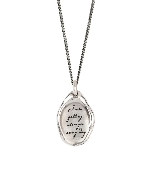 I Am Getting Stronger Every Day Affirmation Talisman made by Pyrrha