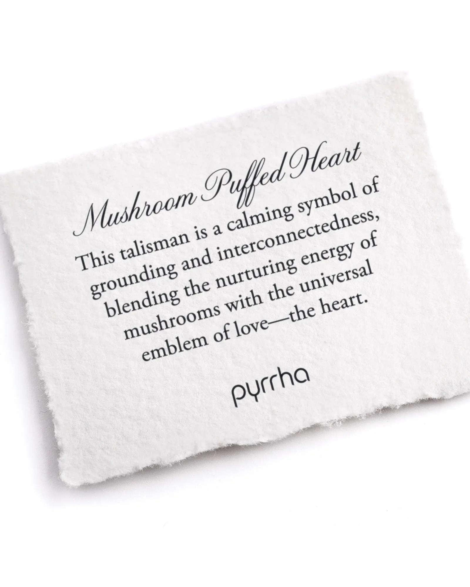 Mushroom Large Puffed Heart Talisman sold by Blue Ruby product image thumbnail 2