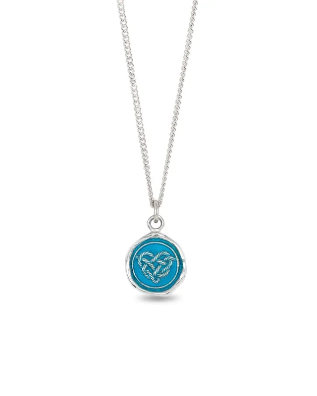 Love Knot Talisman | Capri Blue made by Pyrrha