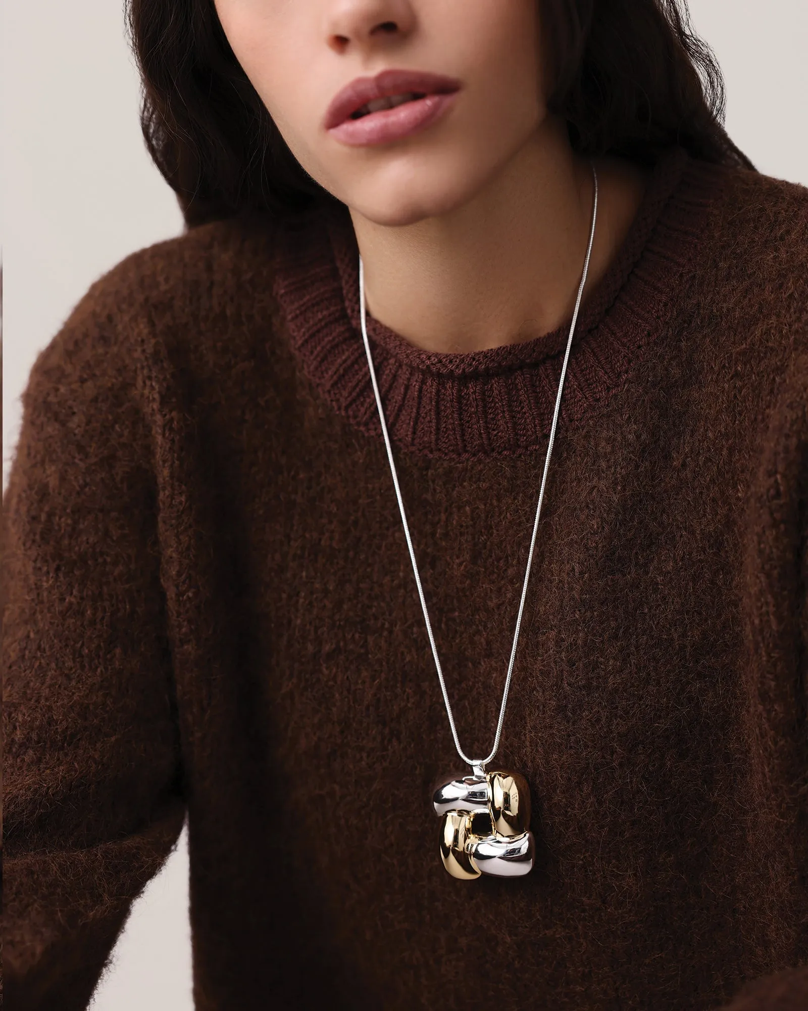 Woven Square Pendant Necklace sold by Blue Ruby product image thumbnail 4