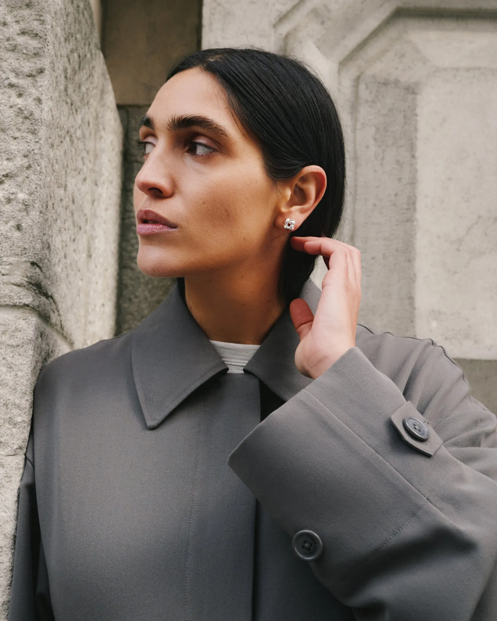 Mini Woven Square Earrings sold by Blue Ruby product image thumbnail 2