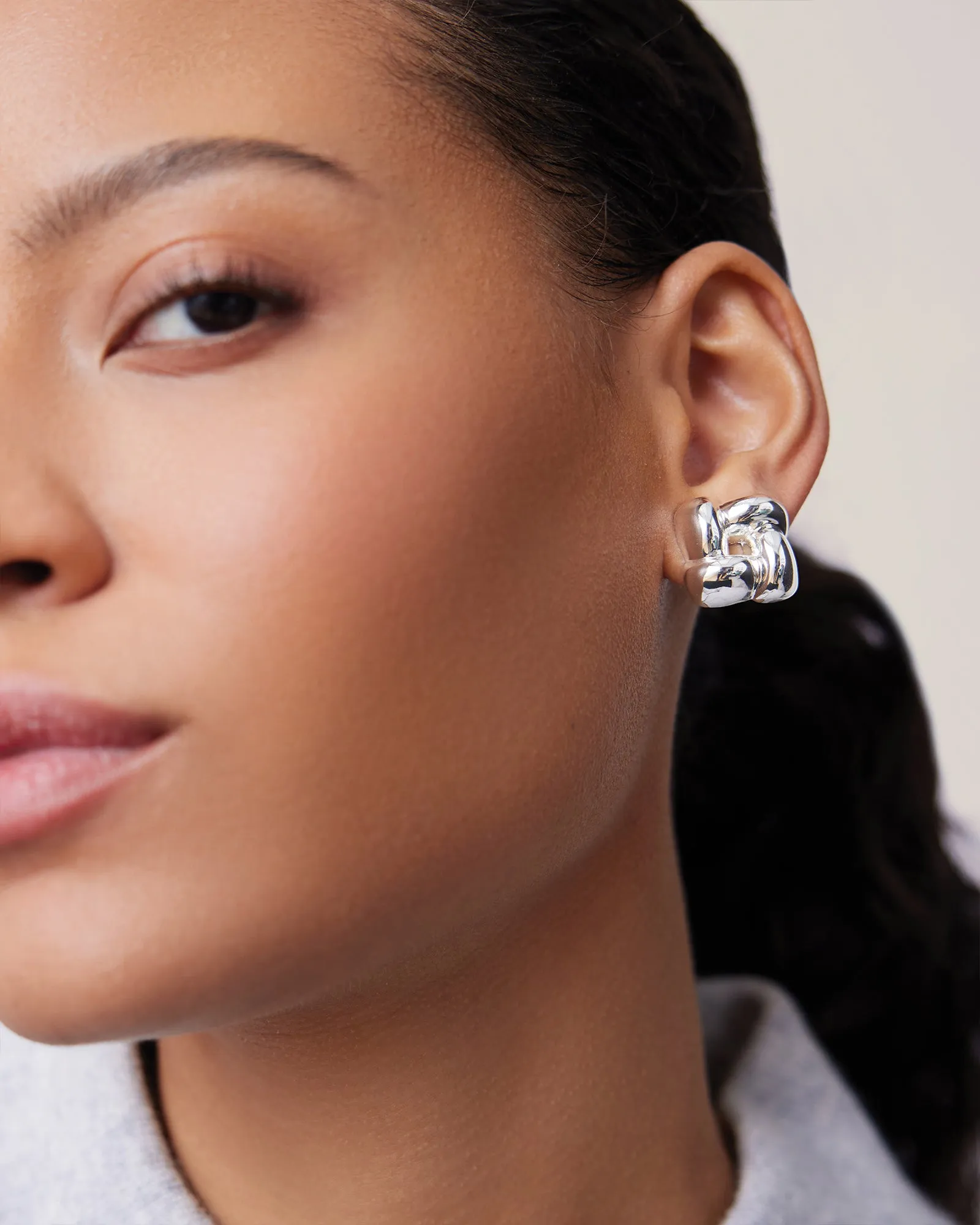 Small Woven Square Earrings sold by Blue Ruby product image thumbnail 2