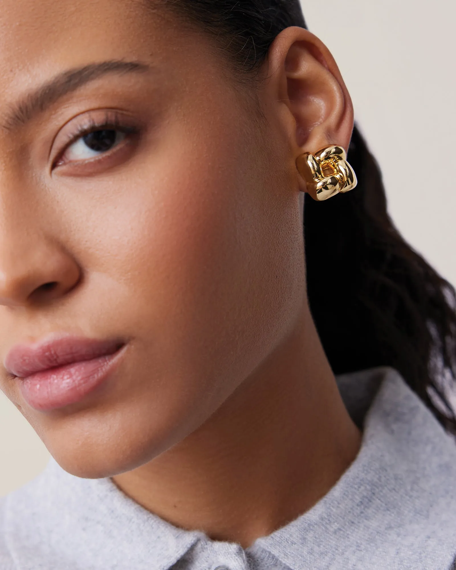 Small Woven Square Earrings sold by Blue Ruby product image thumbnail 5