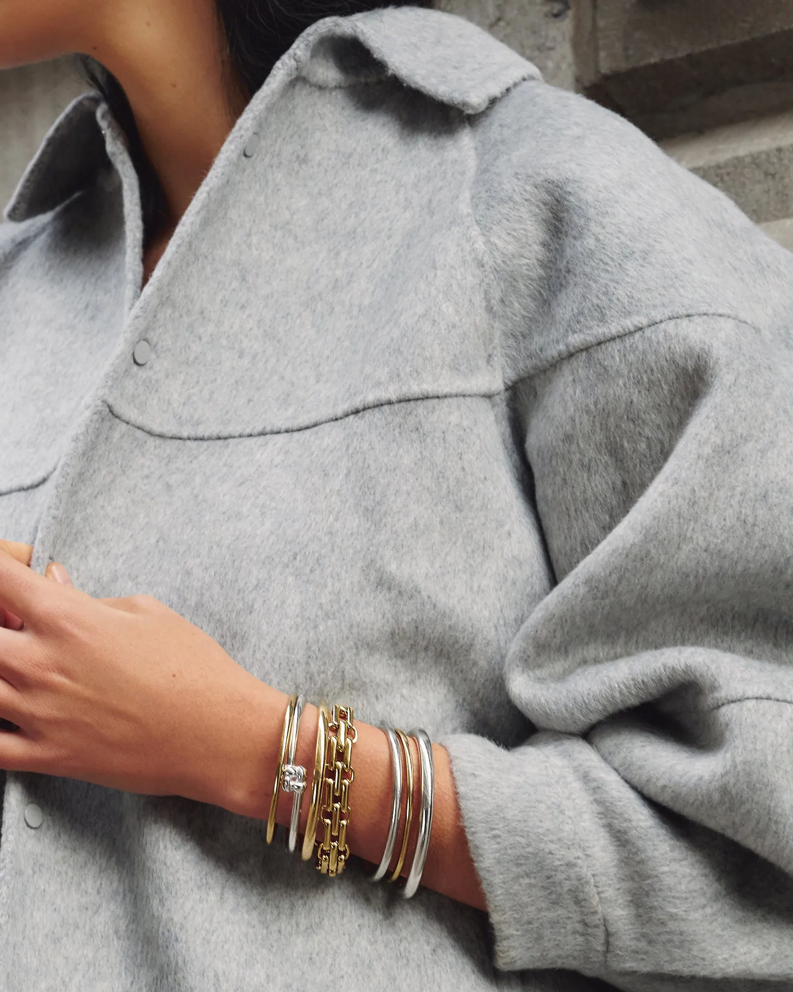 Slim Woven Square Bangle sold by Blue Ruby product image thumbnail 4