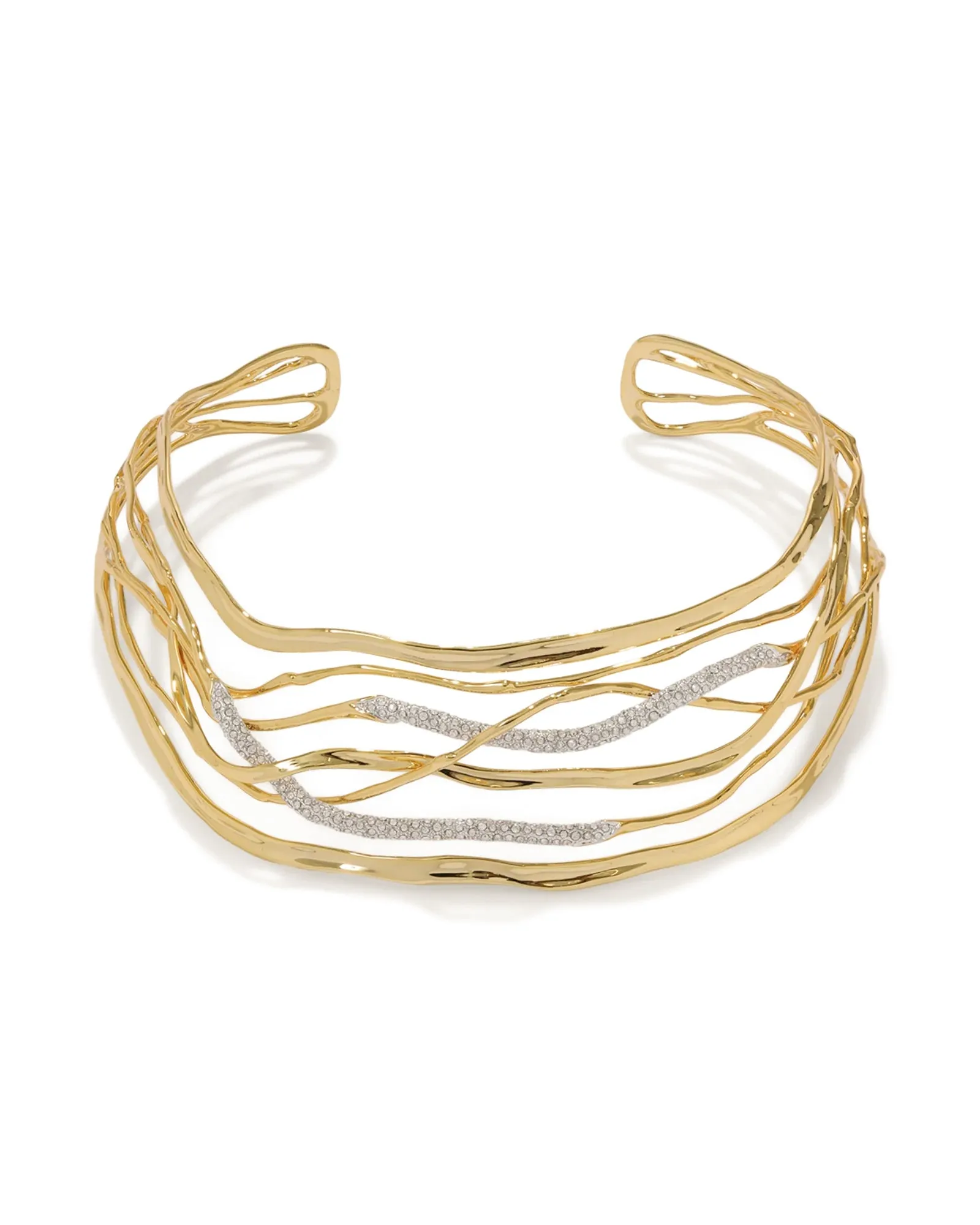 Solanales Crystal Woven Collar Necklace sold by Blue Ruby