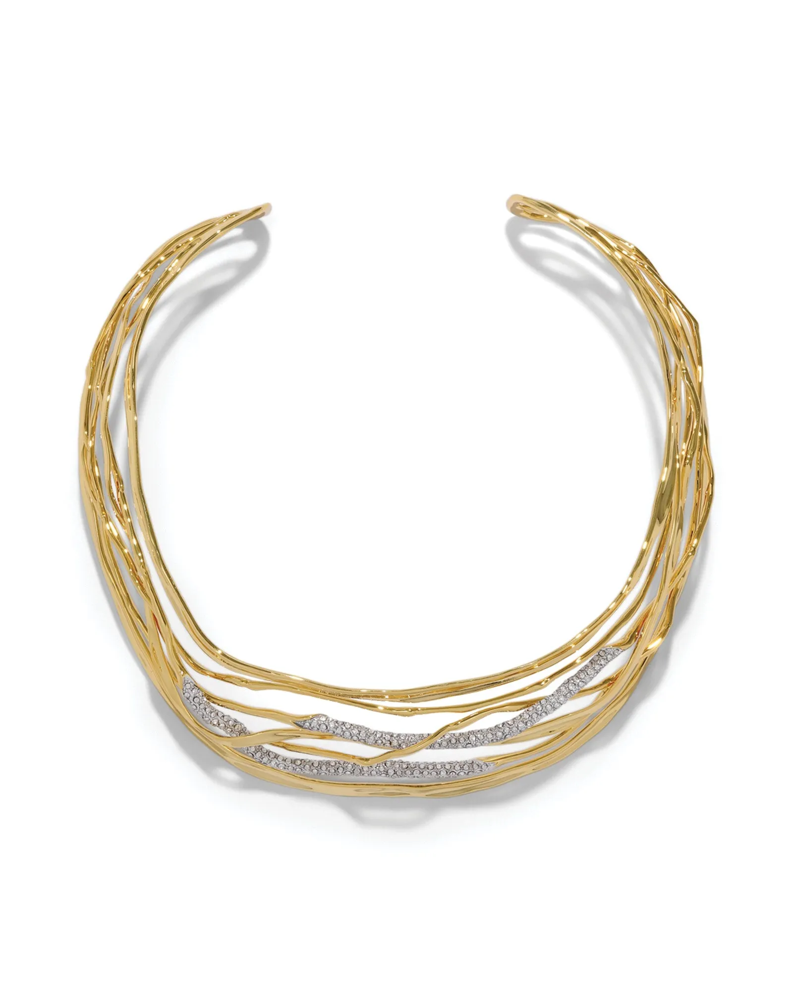 Solanales Crystal Woven Collar Necklace sold by Blue Ruby product image thumbnail 3