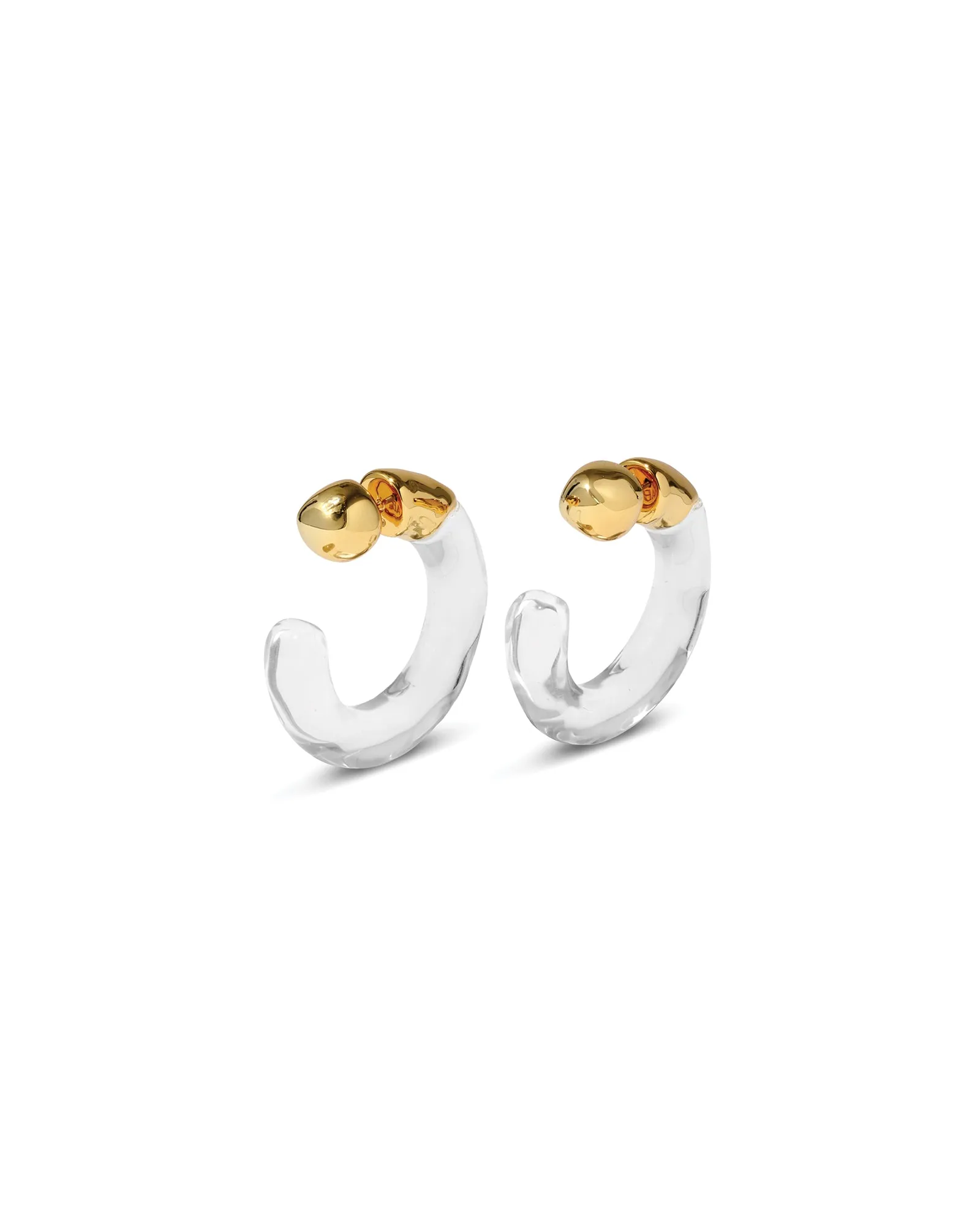 Liquid Lucite Front Back Hoop Earrings sold by Blue Ruby product image thumbnail 3