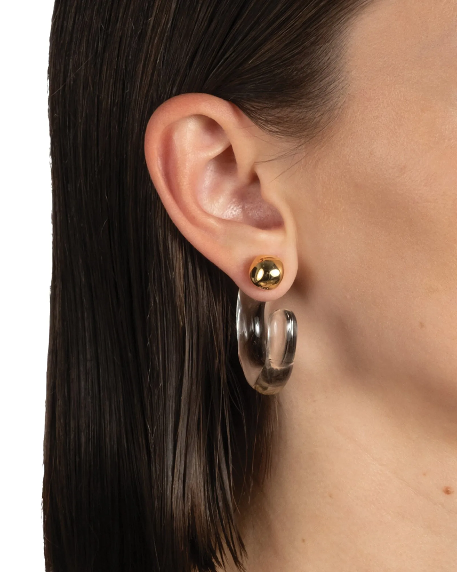 Liquid Lucite Front Back Hoop Earrings sold by Blue Ruby product image thumbnail 4