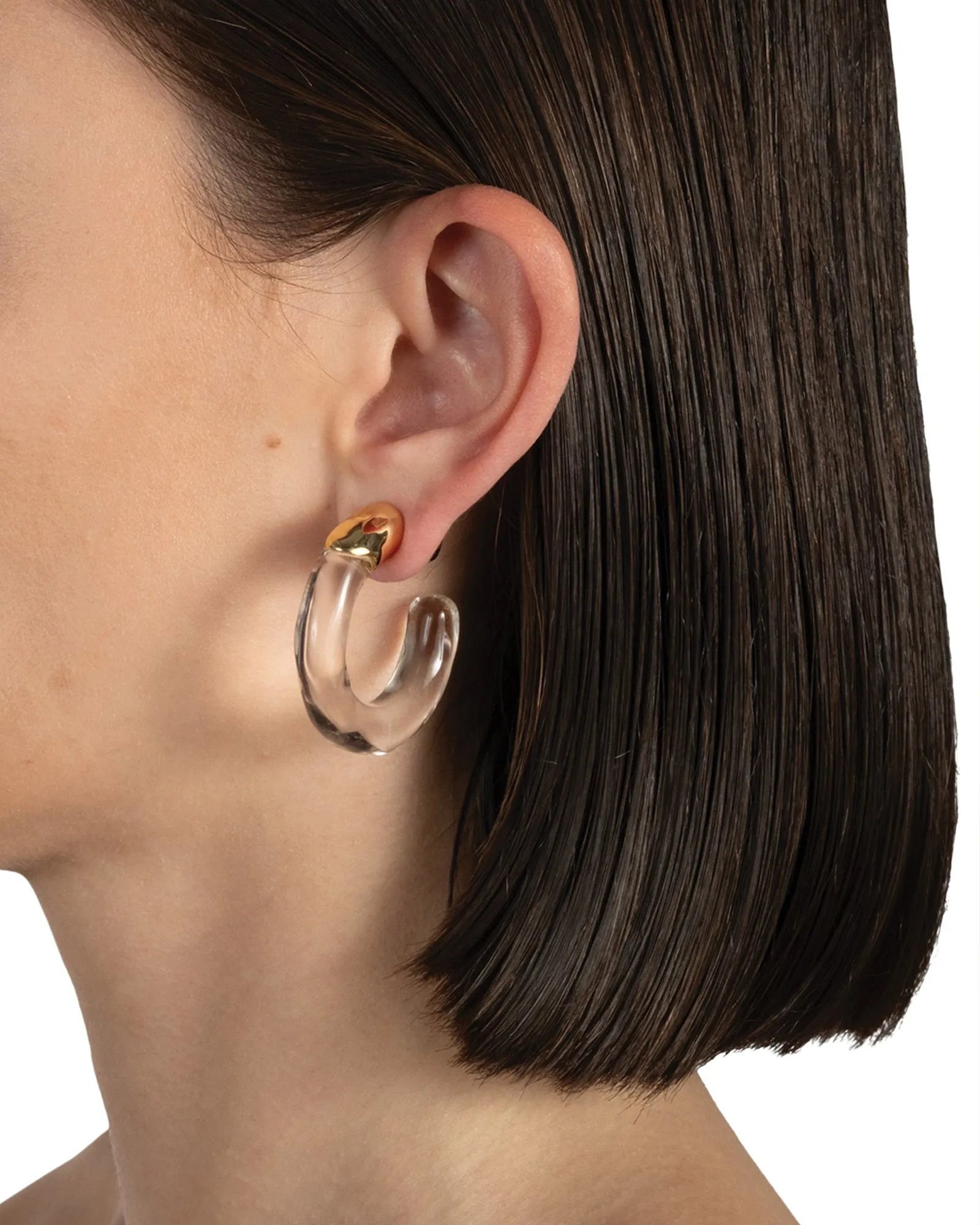 Liquid Lucite Front Back Hoop Earrings sold by Blue Ruby product image thumbnail 2