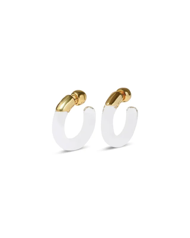 Liquid Lucite Front Back Hoop Earrings sold by Blue Ruby