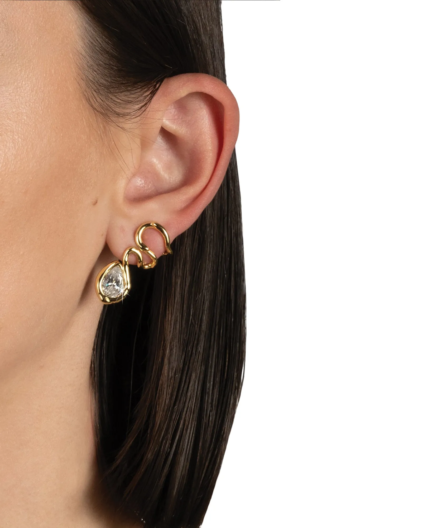 Asterales Floating Vine Post Earrings sold by Blue Ruby product image thumbnail 2