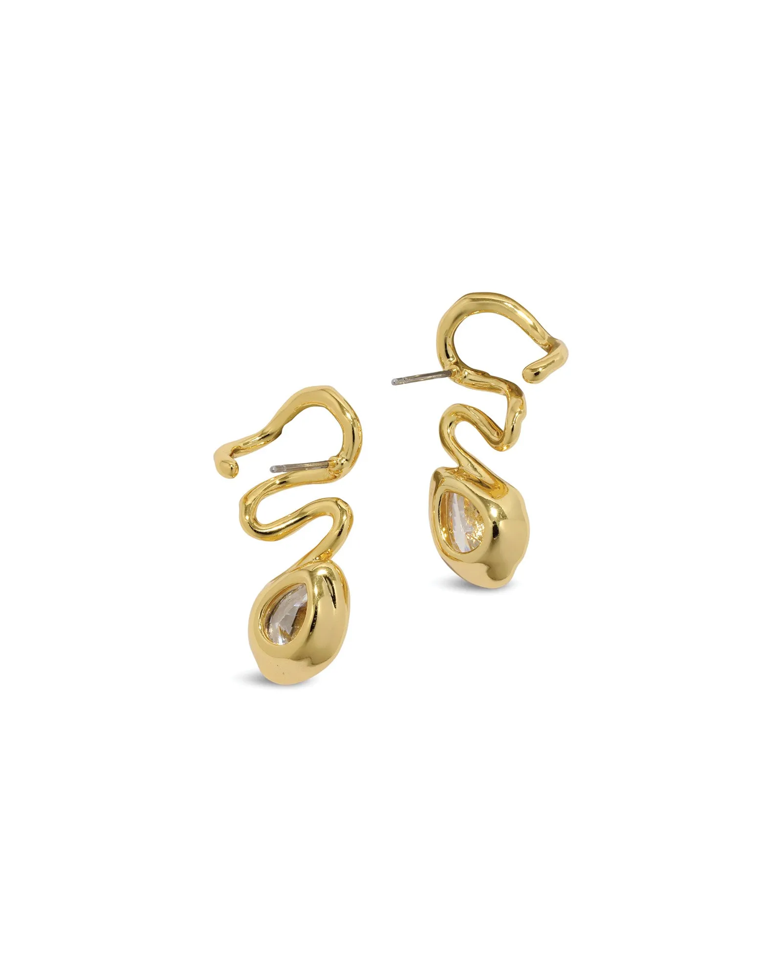 Asterales Floating Vine Post Earrings sold by Blue Ruby product image thumbnail 3