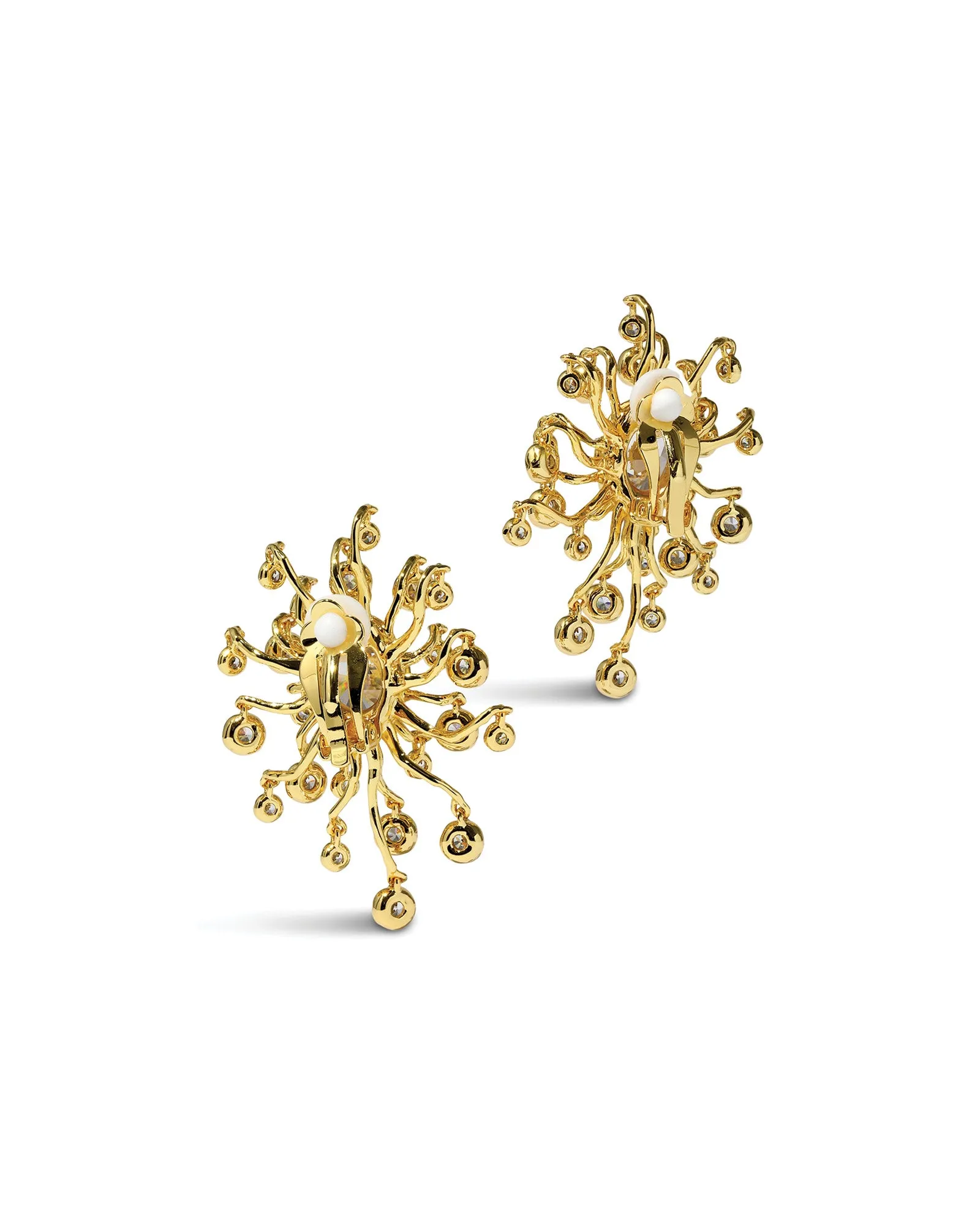 Asterales Modernist Clip Earrings sold by Blue Ruby product image thumbnail 3