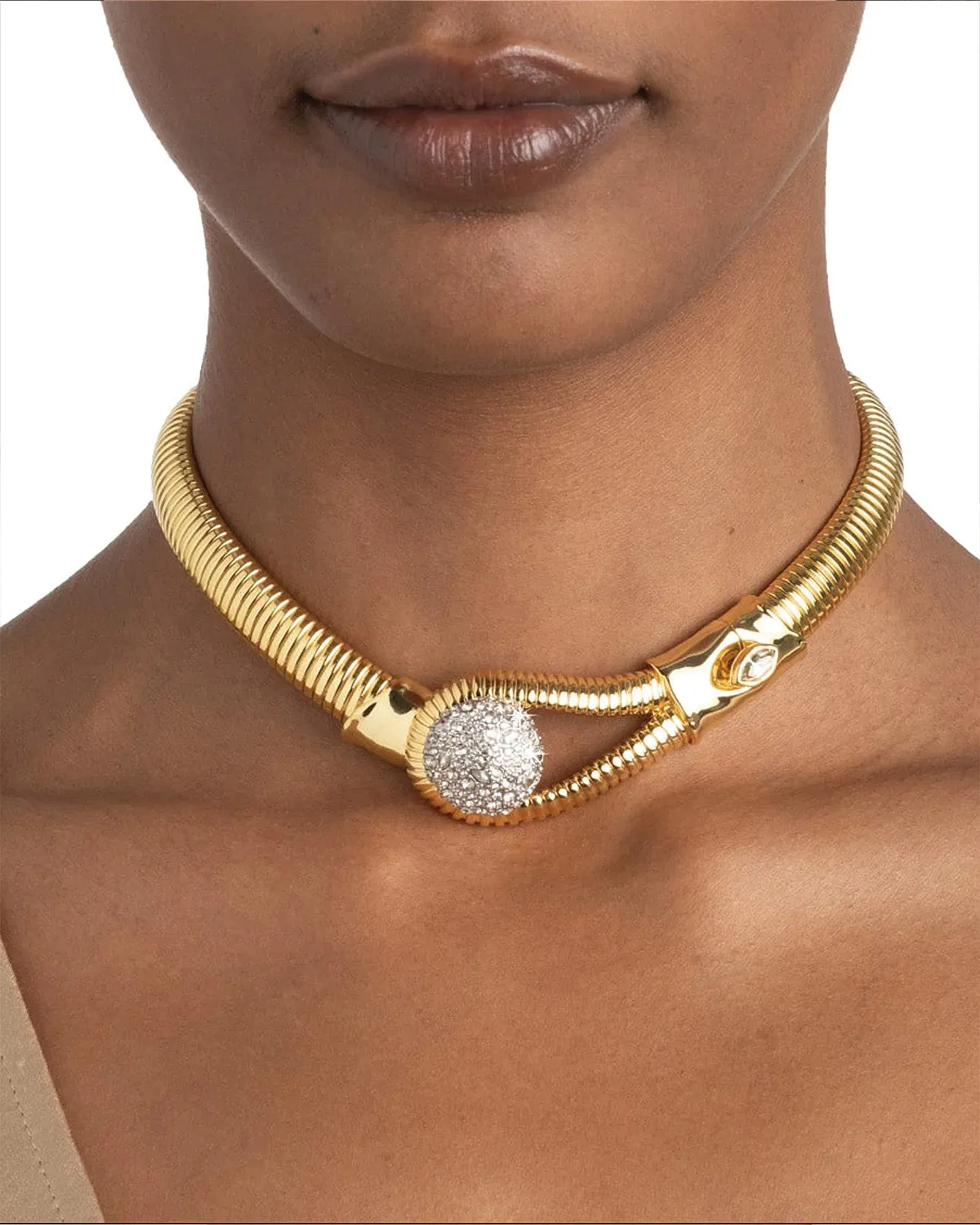 Solanales Crystal Pebble Collar Necklace sold by Blue Ruby product image thumbnail 5
