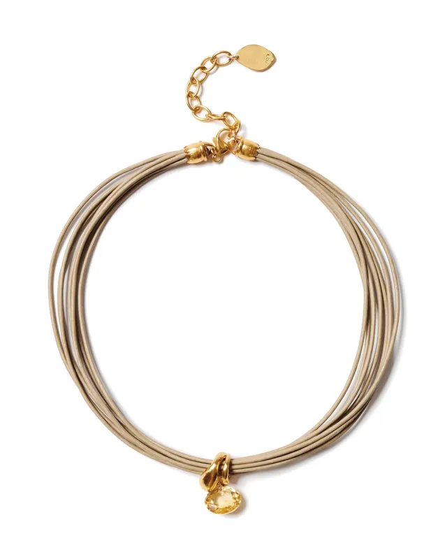 Serpentine Cord Necklace made by Chan Luu