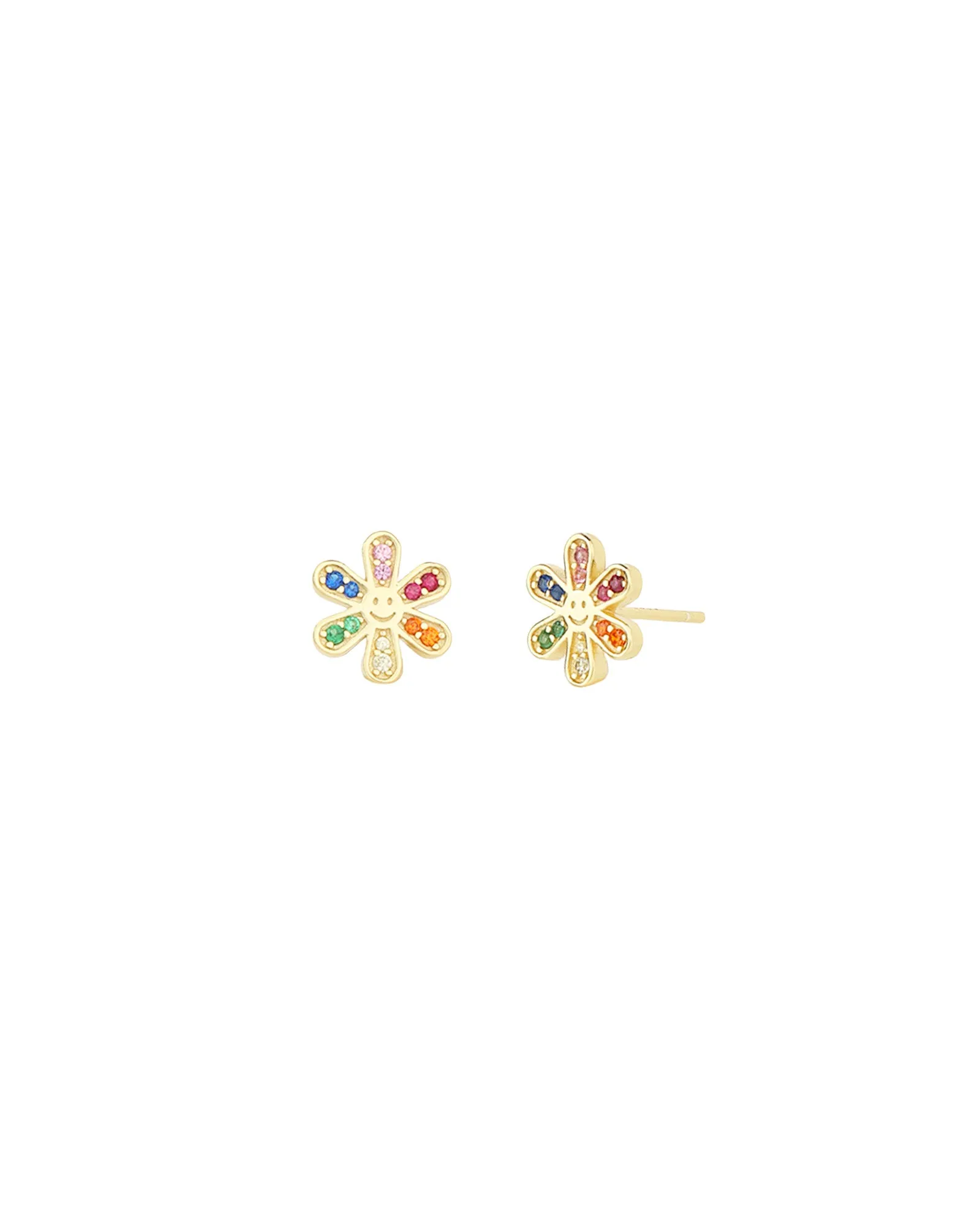 Rainbow Flower Studs sold by Blue Ruby