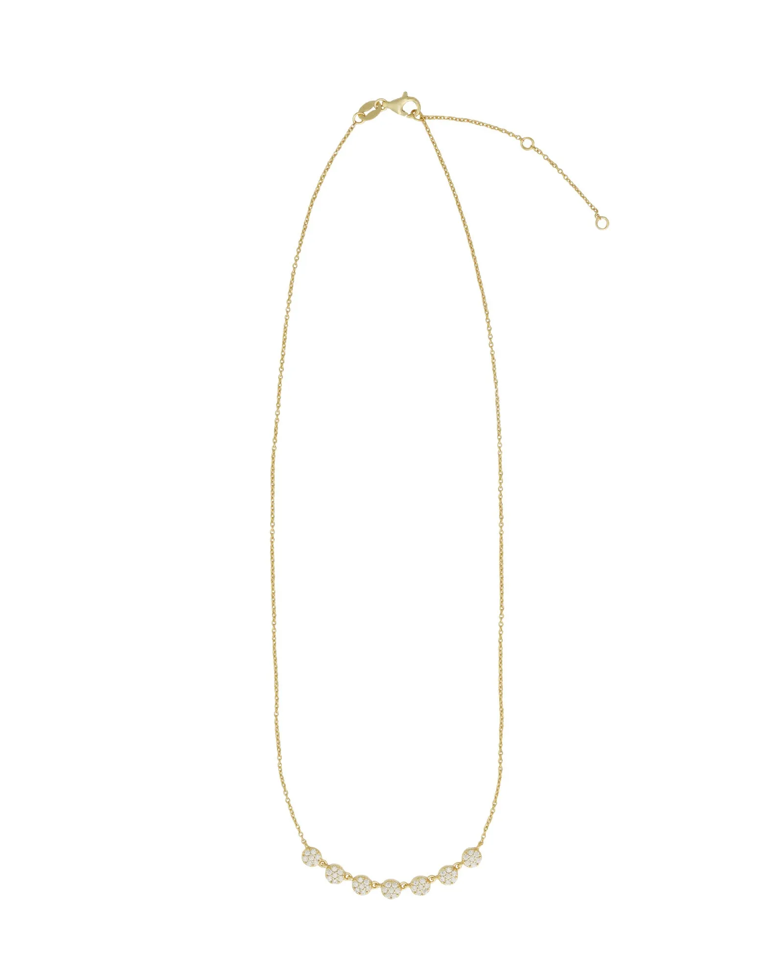 Multi Disc Pavé Necklace sold by Blue Ruby product image thumbnail 3