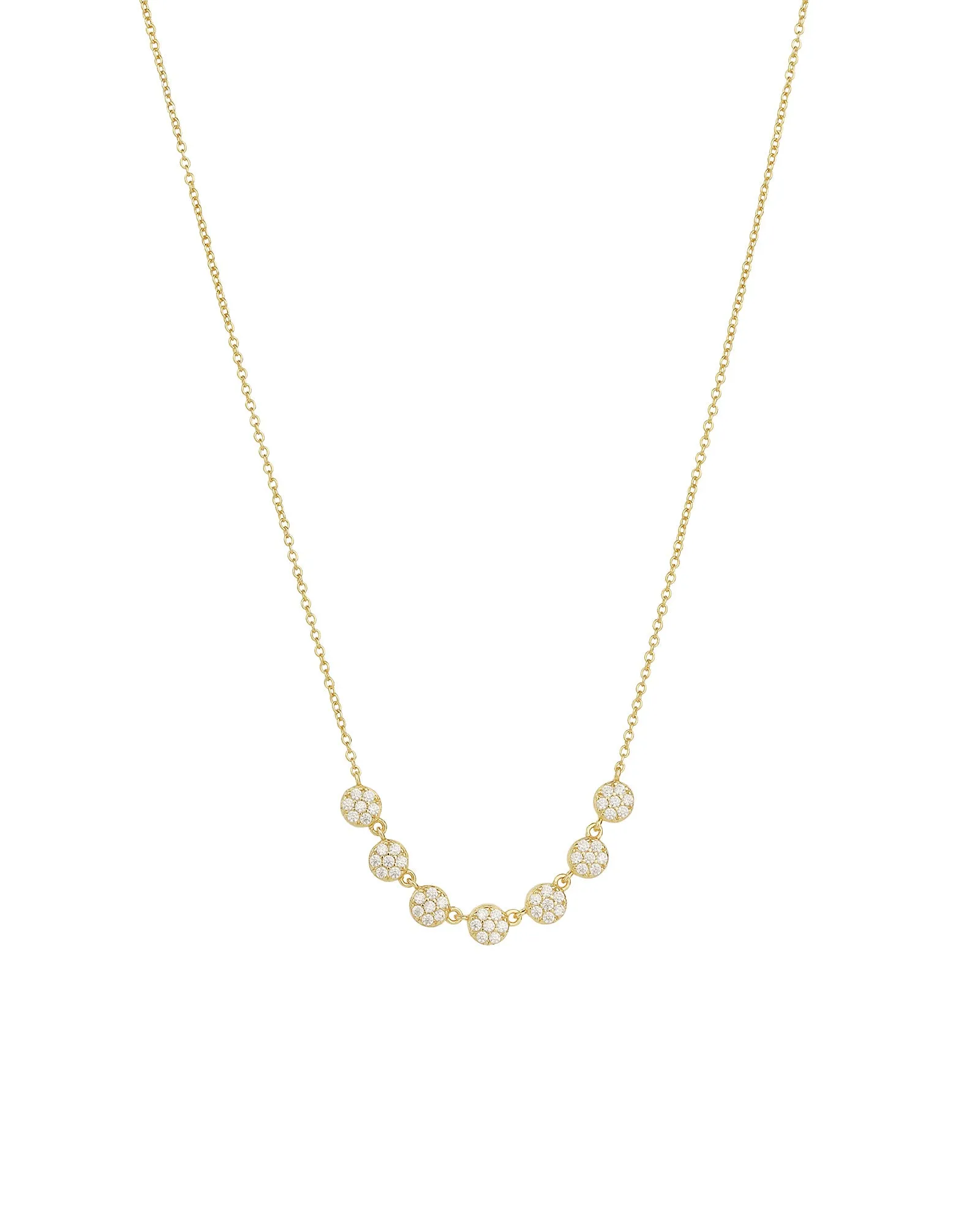 Multi Disc Pavé Necklace sold by Blue Ruby