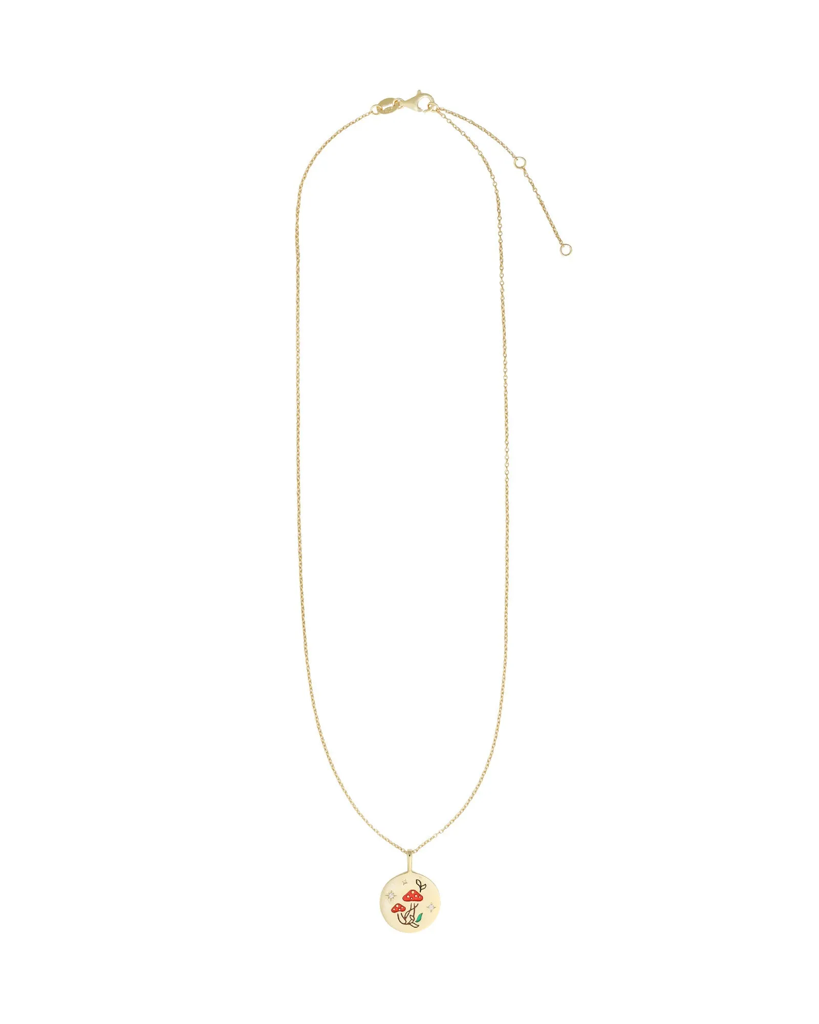Mushroom Medallion Necklace sold by Blue Ruby product image thumbnail 2
