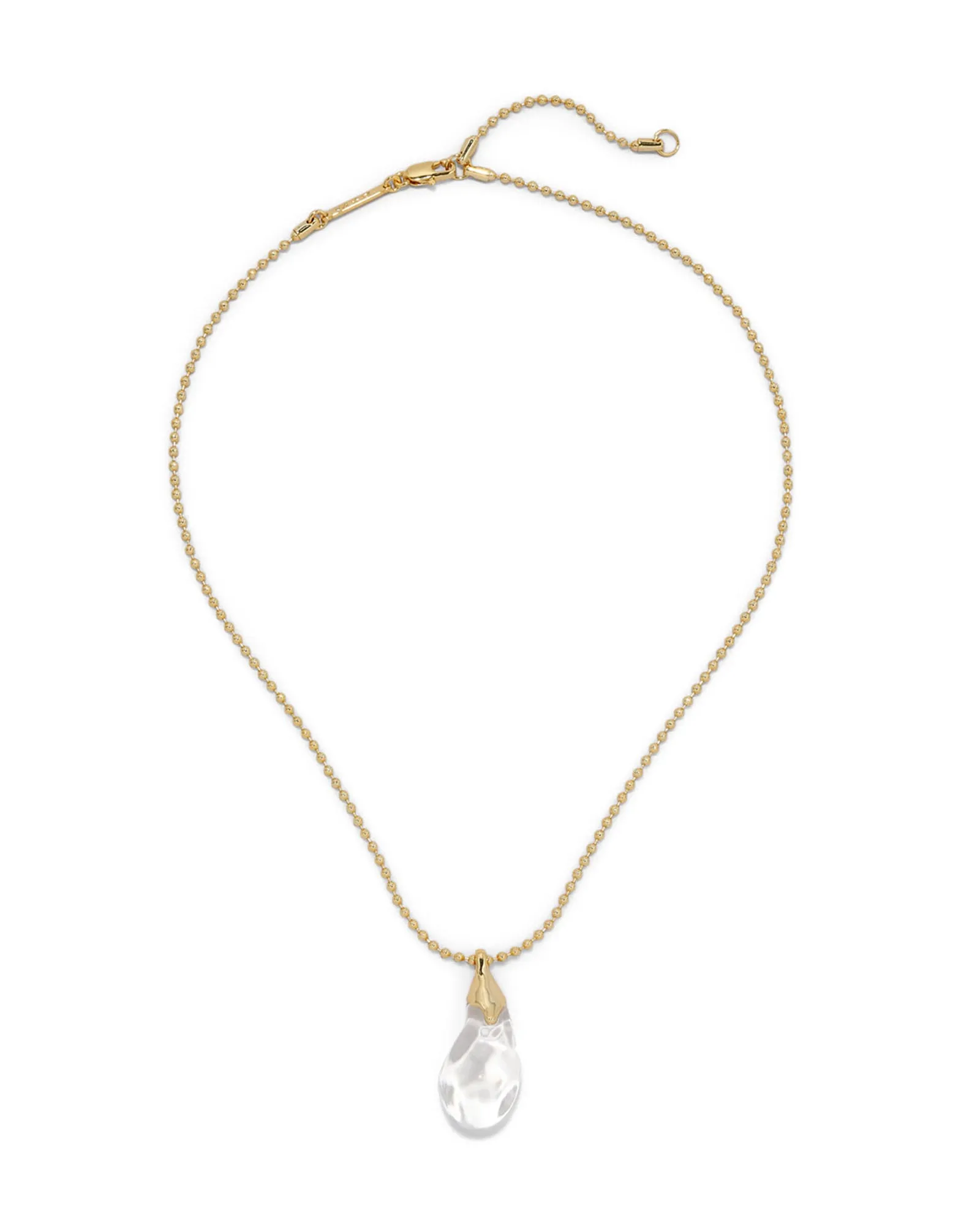 Liquid Lucite Teardrop Pendant Necklace sold by Blue Ruby product image thumbnail 3