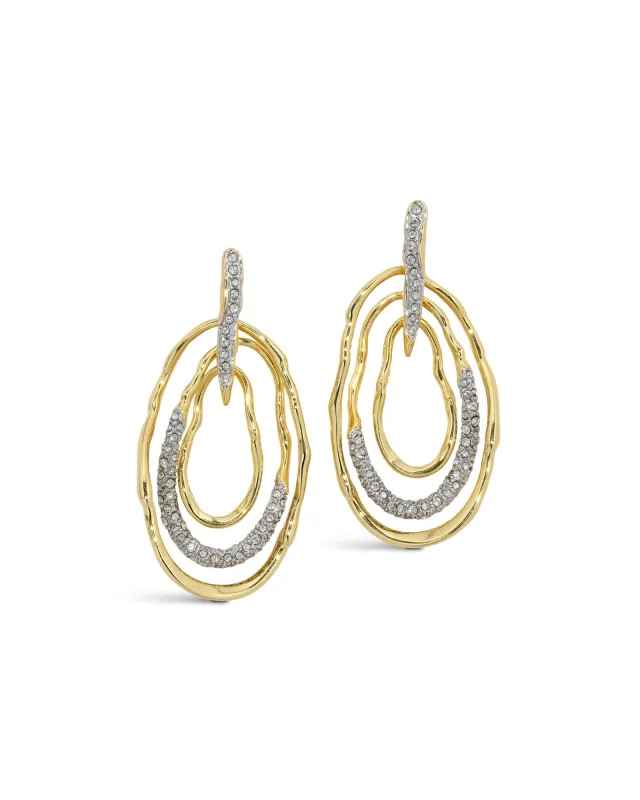 Solanales Crystal Pavé Mobile Post Earring made by Alexis Bittar
