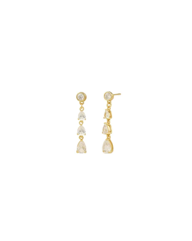 Teardrop CZ Ear Jacket made by Blue Ruby