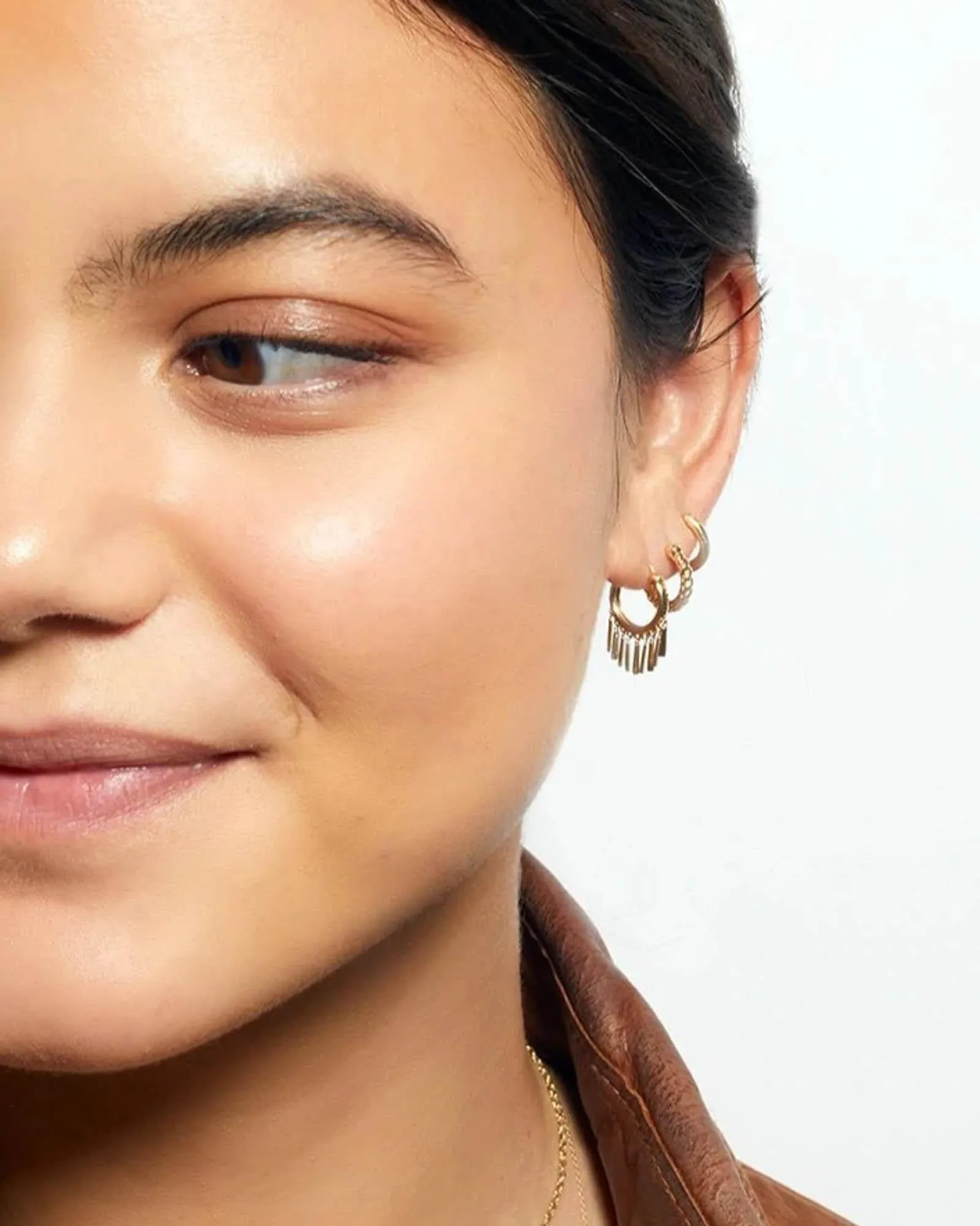 Fringe Huggie Hoops sold by Blue Ruby product image thumbnail 2