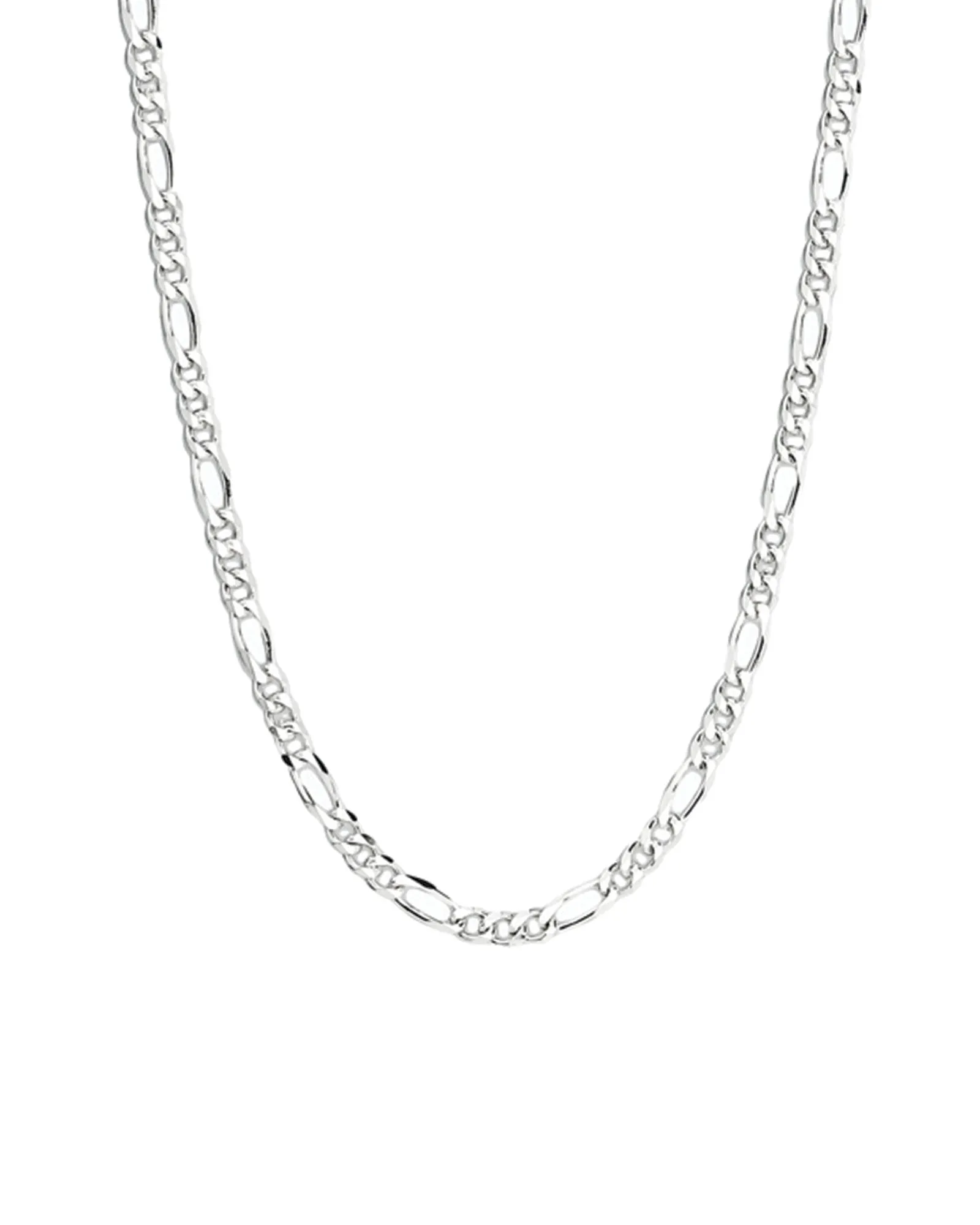 Figaro Chain Necklace | 3.3mm sold by Blue Ruby
