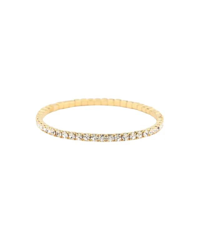 1 Row 3mm Crystal Stretch Bracelet sold by Blue Ruby