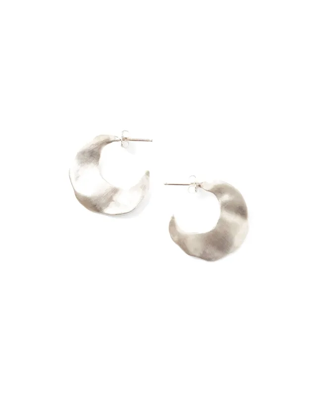 Petite Crescent Wave Earrings made by Chan Luu