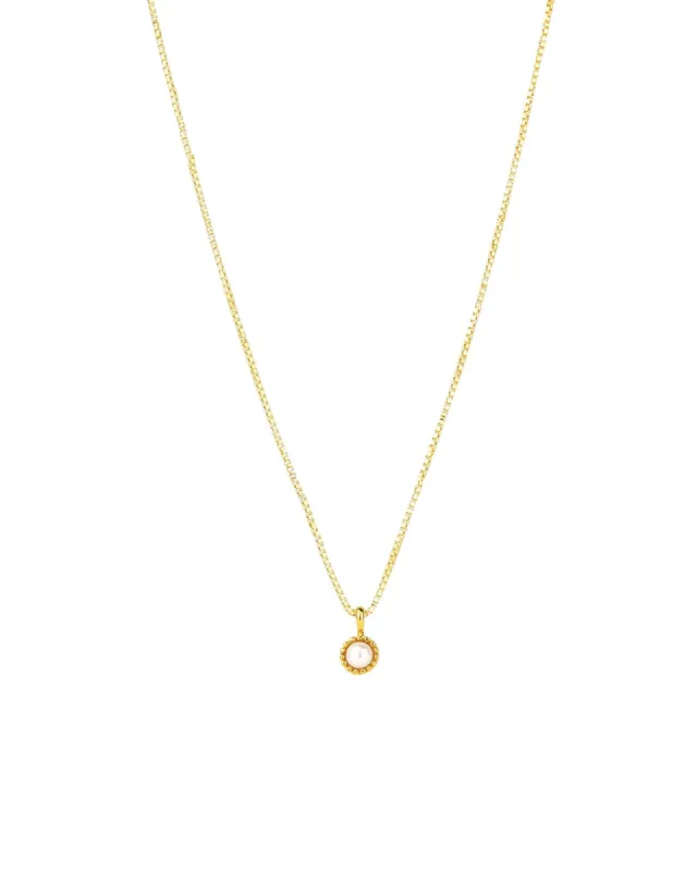 Pearl Milgrain Necklace sold by Blue Ruby