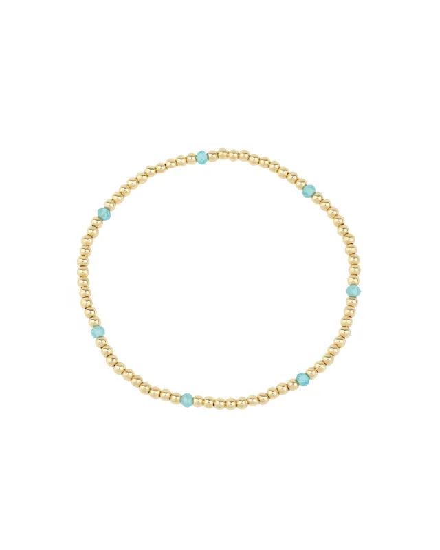 Beaded Apatite Bracelet | 2.5mm sold by Blue Ruby
