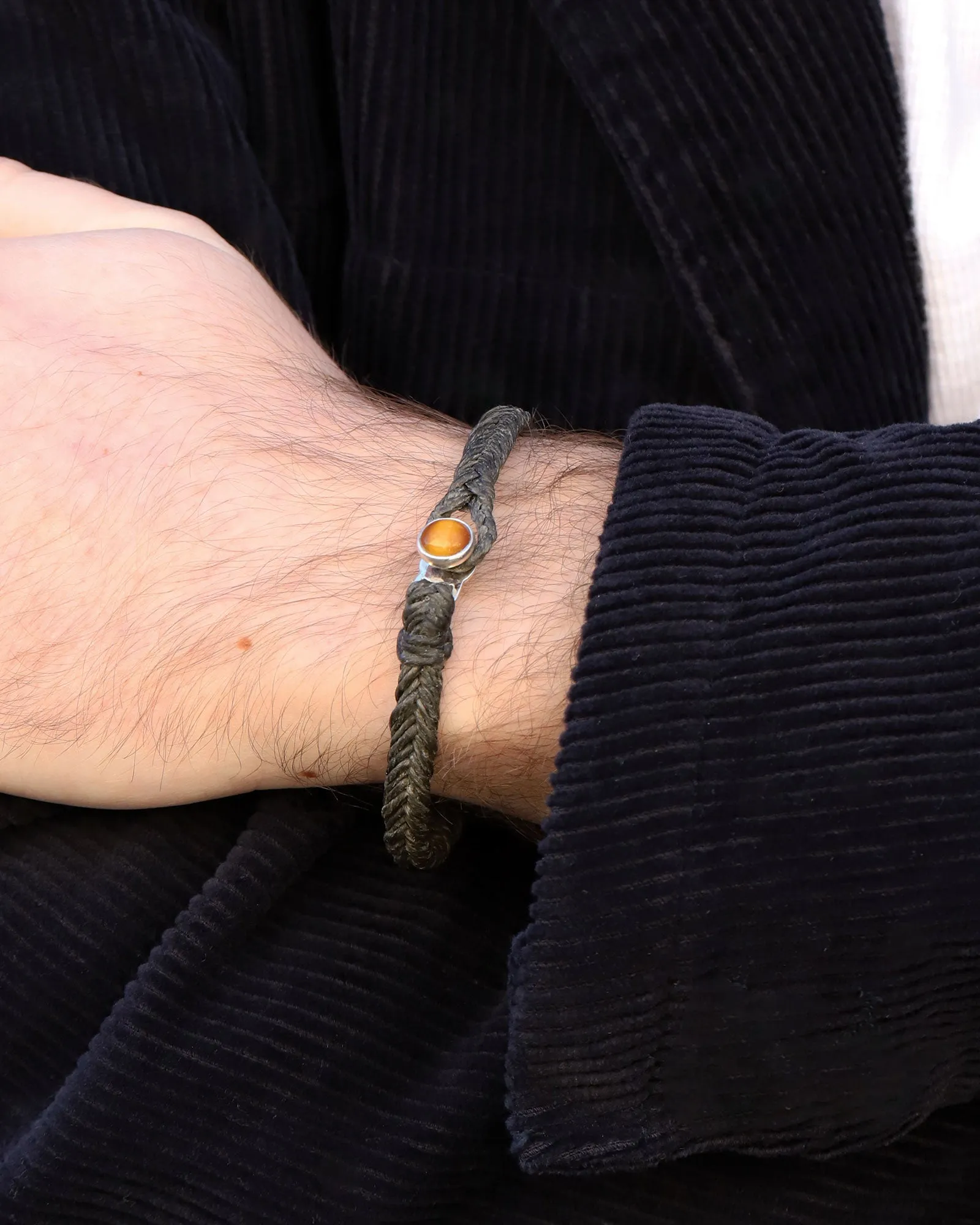 Tiger Eye Button Bracelet sold by Blue Ruby product image thumbnail 2