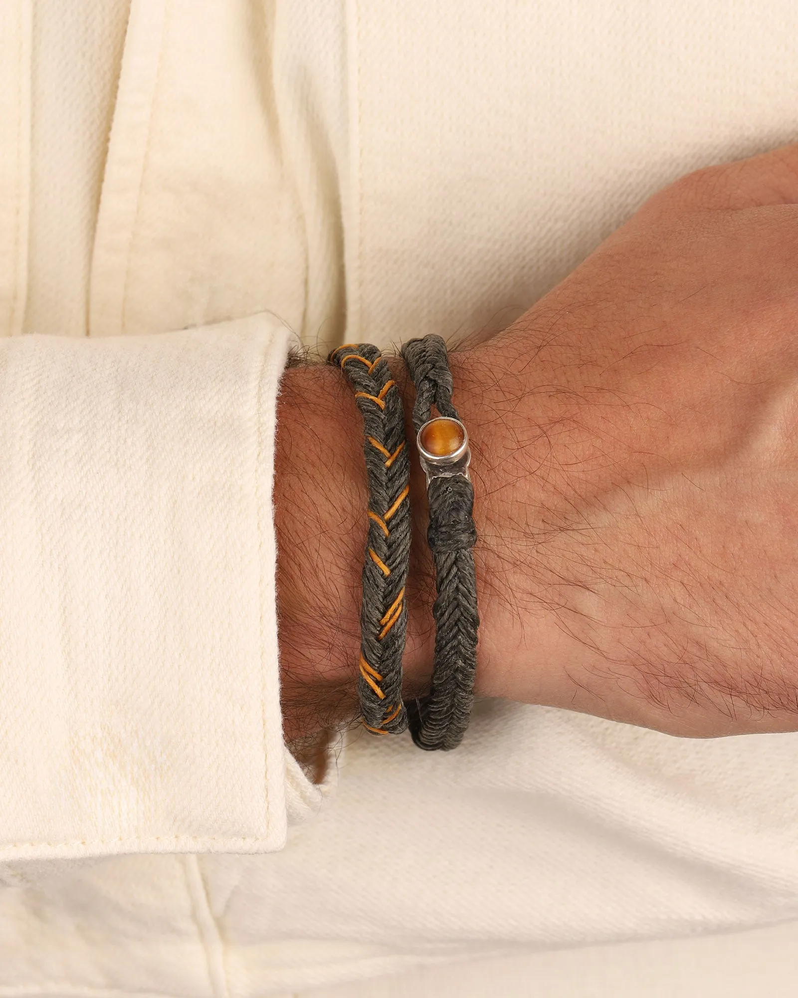 Tiger Eye Button Bracelet sold by Blue Ruby product image thumbnail 3