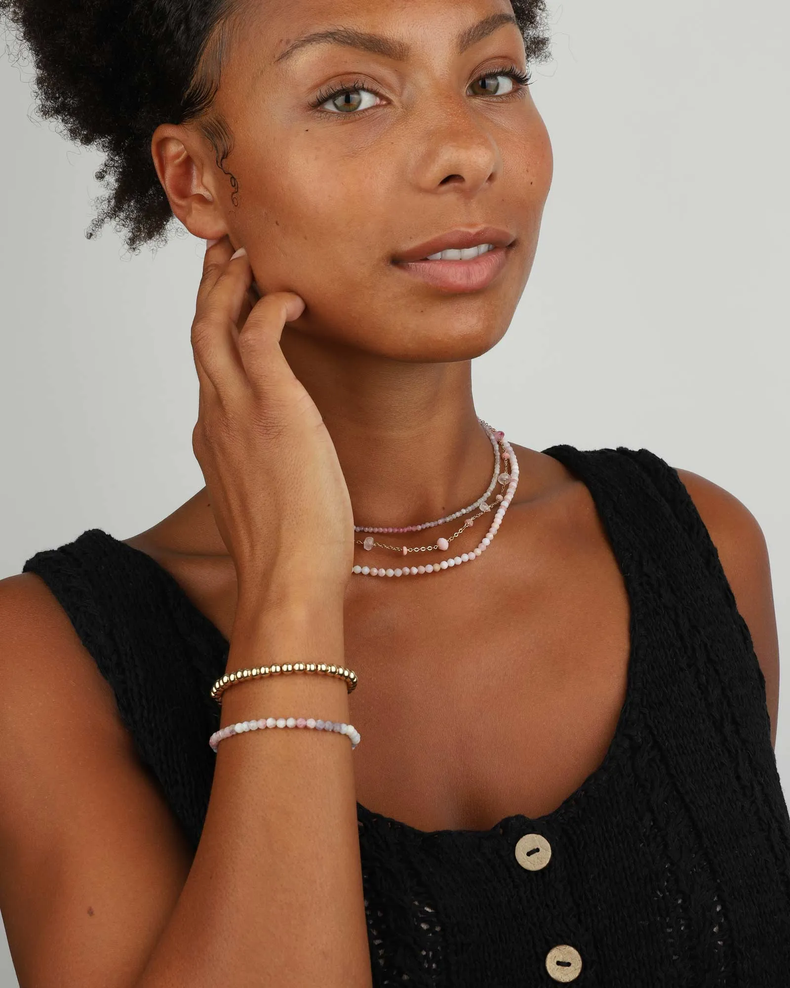 Amethyst Mix Stone Bracelet | 4mm sold by Blue Ruby product image thumbnail 2