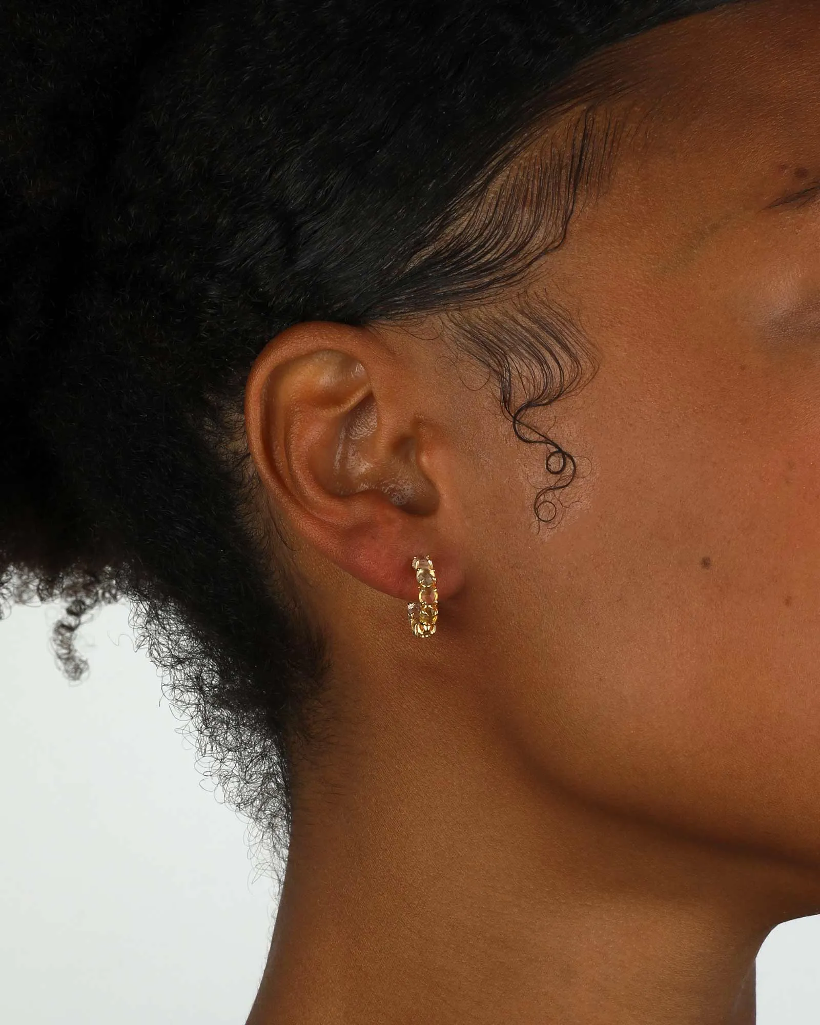 Ombre Birthstone Hoops | November sold by Blue Ruby product image thumbnail 2