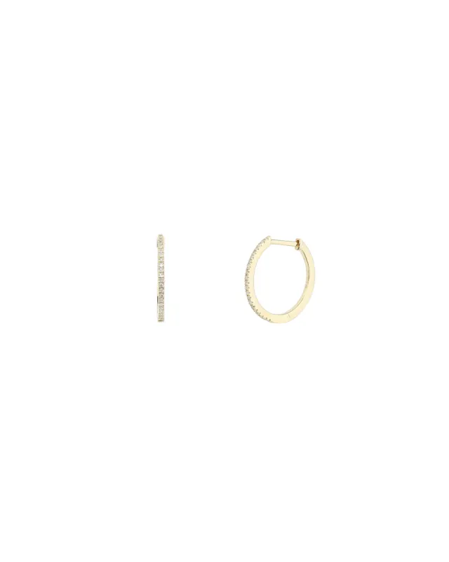 Pavé Huggies | 14mm sold by Blue Ruby