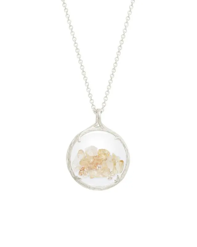 Birthstone Shaker Necklace I Small sold by Blue Ruby
