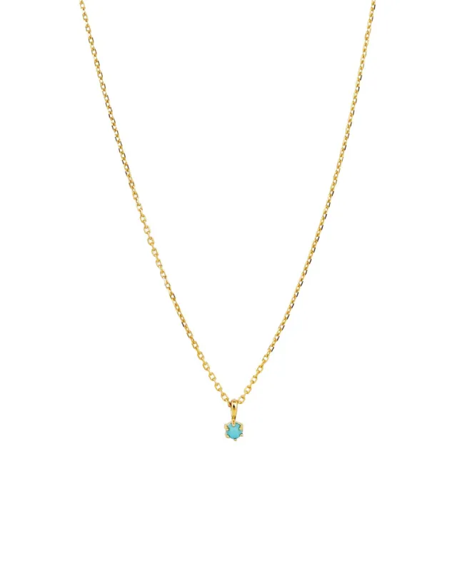 Turquoise 6 Prong Necklace sold by Blue Ruby