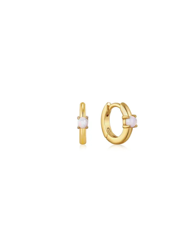 Opal Huggies | 10mm sold by Blue Ruby