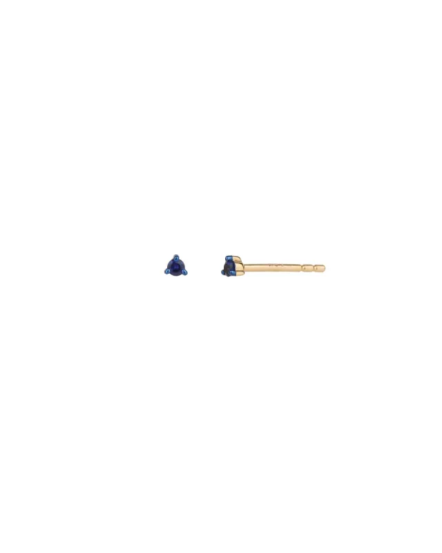 Tiny Blue Sapphire Prong Studs | 2.5mm sold by Blue Ruby